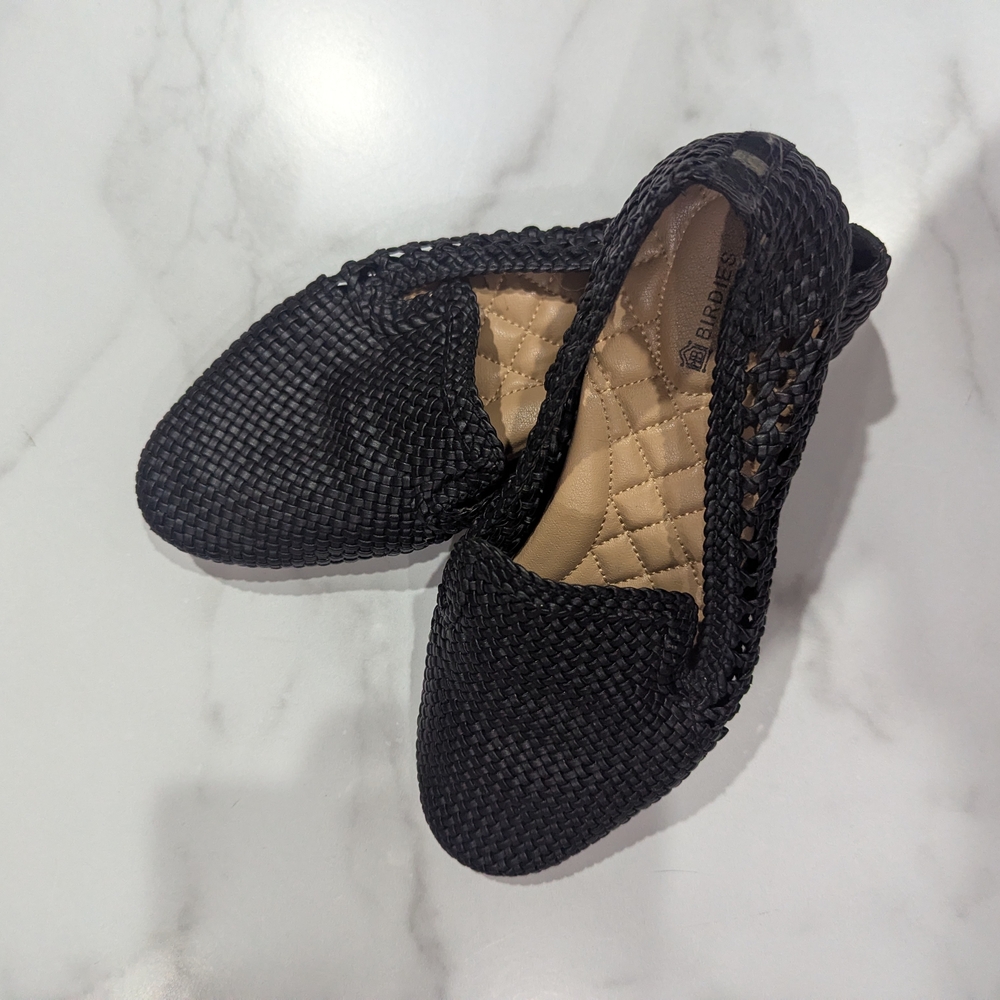 Birdies Hand Woven Vegan Leather Flats Sz 9
